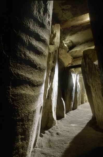 View of Newgrange from the Chamber