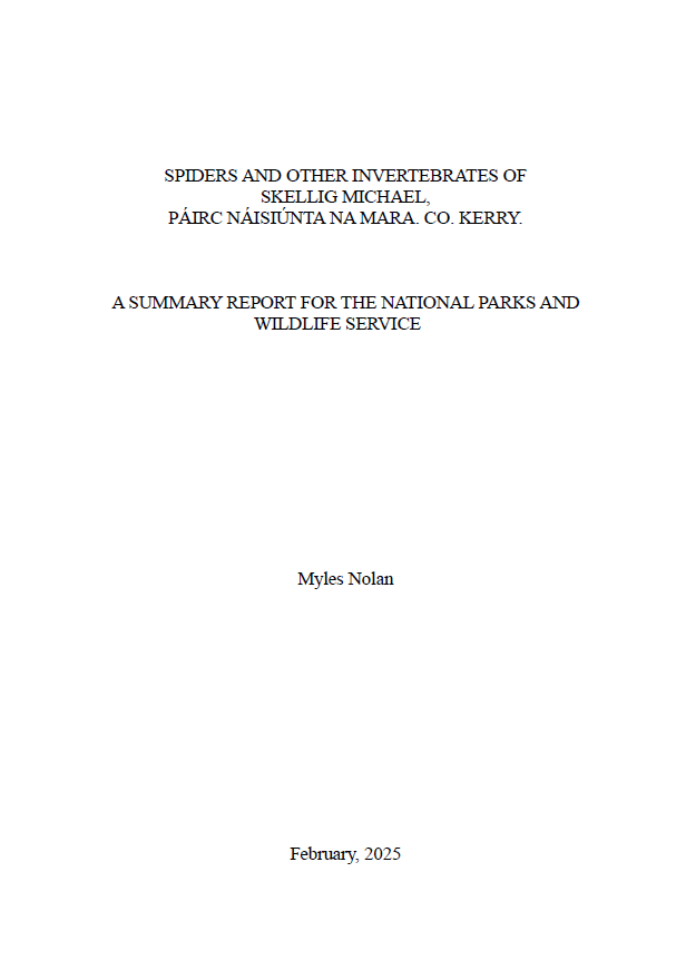 Cover of Spider and Other Invertebrates Survey - Summary Report